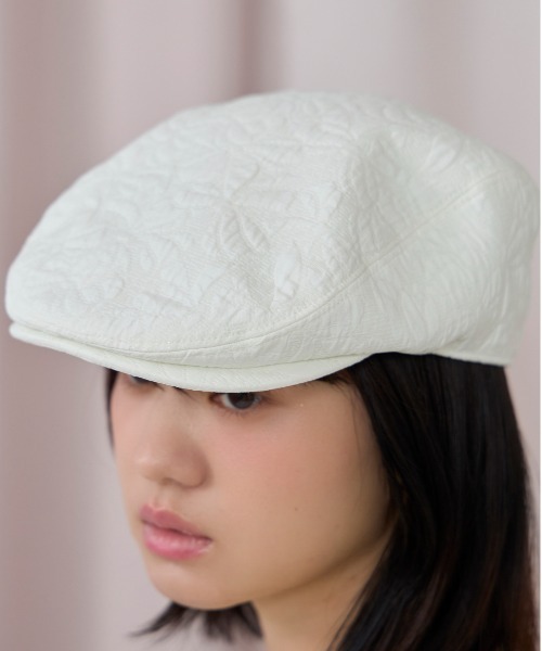 kaorinomori（カオリノモリ）の「kaorinomori シークハンチング リヴィ / カオリノモリ（ハンチング/ベレー帽・レディース・ブラック/ホワイト/ピンク・M/57.5cm）」の6枚目の写真