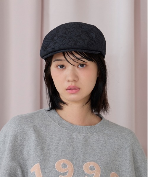 kaorinomori（カオリノモリ）の「kaorinomori シークハンチング リヴィ / カオリノモリ（ハンチング/ベレー帽・レディース・ブラック/ホワイト/ピンク・M/57.5cm）」の9枚目の写真