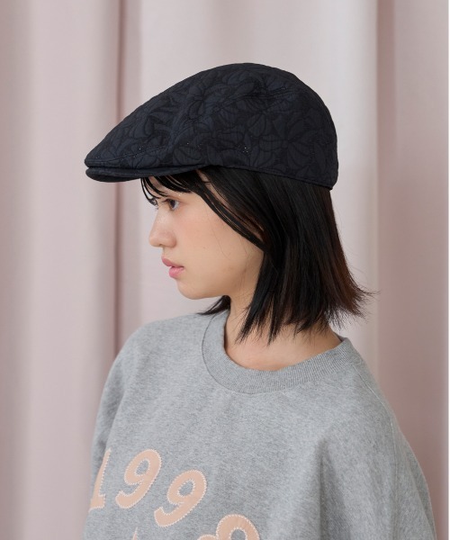 kaorinomori（カオリノモリ）の「kaorinomori シークハンチング リヴィ / カオリノモリ（ハンチング/ベレー帽・レディース・ブラック/ホワイト/ピンク・M/57.5cm）」の11枚目の写真