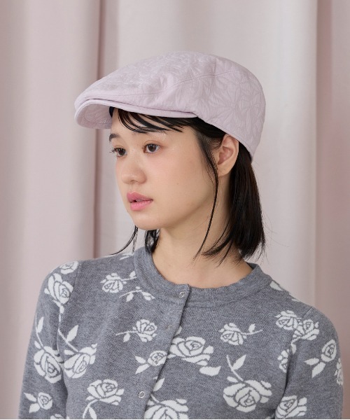 kaorinomori（カオリノモリ）の「kaorinomori シークハンチング リヴィ / カオリノモリ（ハンチング/ベレー帽・レディース・ブラック/ホワイト/ピンク・M/57.5cm）」の14枚目の写真