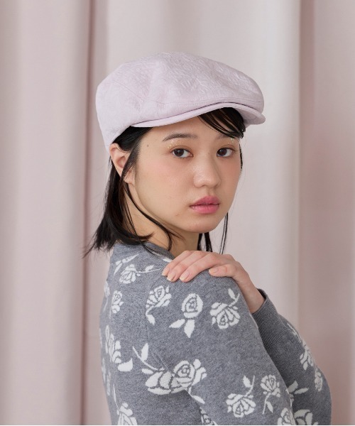 kaorinomori（カオリノモリ）の「kaorinomori シークハンチング リヴィ / カオリノモリ（ハンチング/ベレー帽・レディース・ブラック/ホワイト/ピンク・M/57.5cm）」の15枚目の写真