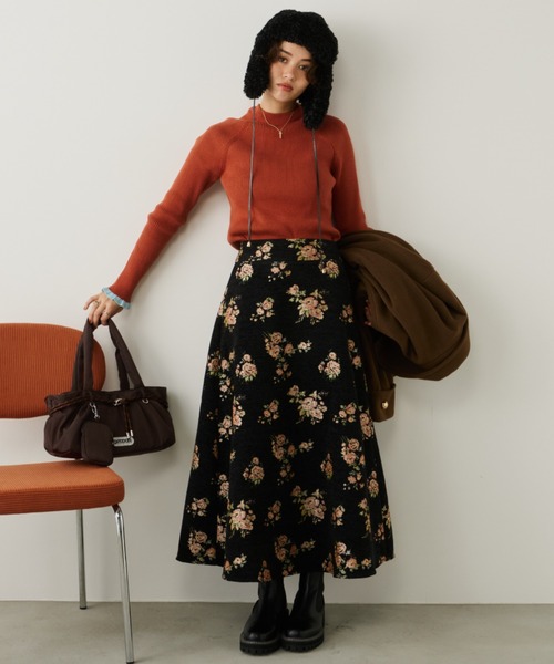 セール】バラ柄ジャガードスカート（スカート）｜Unitage（ユニテージ