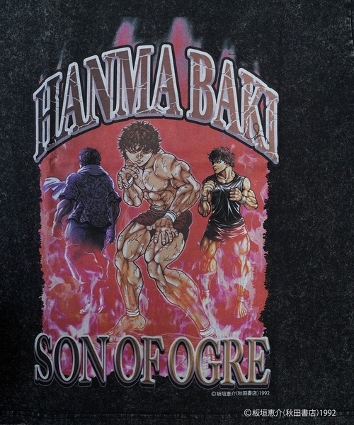 adamsJUGGLER（アダムスジャグラー）の「BAKI×WhimROTHハンマバキティー（Tシャツ/カットソー・メンズ・ホワイト/チャコールグレー・M/L/XL）」の4枚目の写真