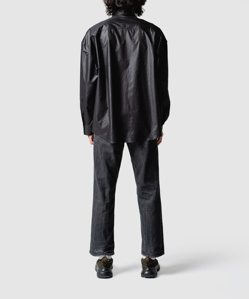 yoshiokubo（ヨシオクボ）の「yoshiokubo ヨシオクボ / SLALOM L/S SHIRT スラローム異素材切り替えシャツ / YKF25206（シャツ/ブラウス・メンズ・ブラック/カーキ・2/3）」の6枚目の写真