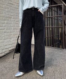 CIAOPANIC TYPY | 【全骨格カバーできる美脚パンツ】ウエストベルトアソートワイドパンツ(デニムパンツ)