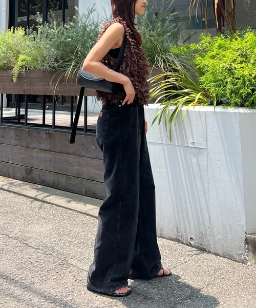 CIAOPANIC TYPY(チャオパニックティピー)の「【全骨格が美脚?!】ウエストベルトパンツ(デニムパンツ・レディース・ブラック/インディゴブルー/キャメル・MEDIUM/LARGE/X-LARGE/X-SMALL/SMALL)」の10枚目の写真