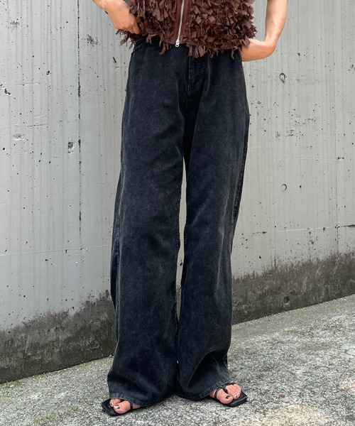 CIAOPANIC TYPY(チャオパニックティピー)の「【全骨格が美脚?!】ウエストベルトパンツ(デニムパンツ・レディース・ブラック/インディゴブルー/キャメル・MEDIUM/LARGE/X-LARGE/X-SMALL/SMALL)」の18枚目の写真