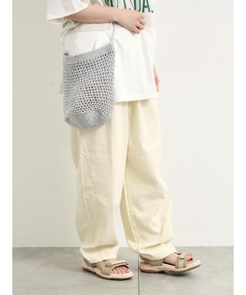 SM2（エスエムツー）の「デニム/ツイルバレルパンツ（その他パンツ・レディース・オフホワイト/グリーン/ブルー/サックスブルー/ベージュ・M/L）」の2枚目の写真