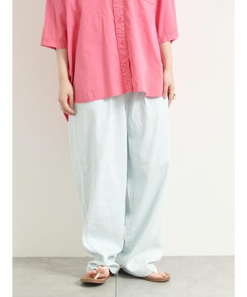 SM2（エスエムツー）の「デニム/ツイルバレルパンツ（その他パンツ・レディース・オフホワイト/グリーン/ブルー/サックスブルー/ベージュ・M/L）」の4枚目の写真