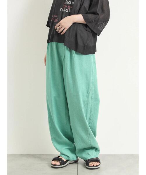 SM2（エスエムツー）の「デニム/ツイルバレルパンツ（その他パンツ・レディース・オフホワイト/グリーン/ブルー/サックスブルー/ベージュ・M/L）」の3枚目の写真
