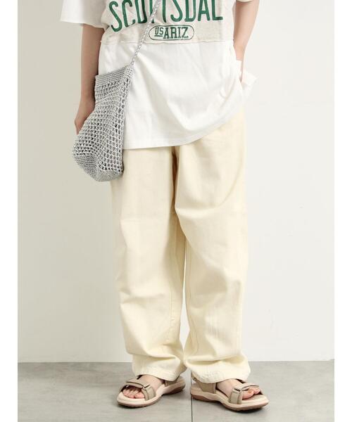 SM2（エスエムツー）の「デニム/ツイルバレルパンツ（その他パンツ・レディース・オフホワイト/グリーン/ブルー/サックスブルー/ベージュ・M/L）」の6枚目の写真