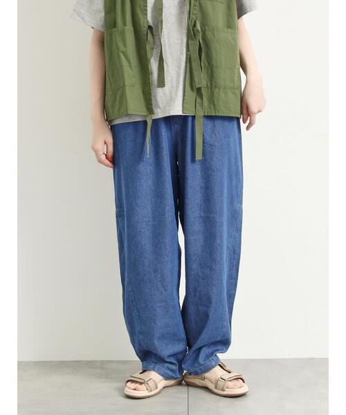 SM2（エスエムツー）の「デニム/ツイルバレルパンツ（その他パンツ・レディース・オフホワイト/グリーン/ブルー/サックスブルー/ベージュ・M/L）」の14枚目の写真