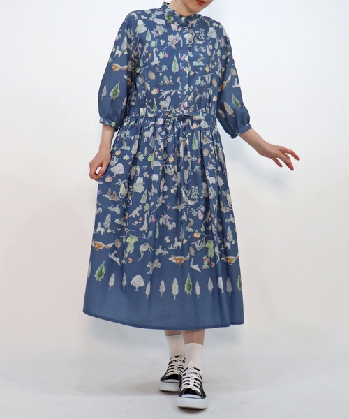 haupia（ハウピア）の「片想い【ワンピース】（ワンピース・レディース・ベージュ/ブルー・MEDIUM）」の2枚目の写真