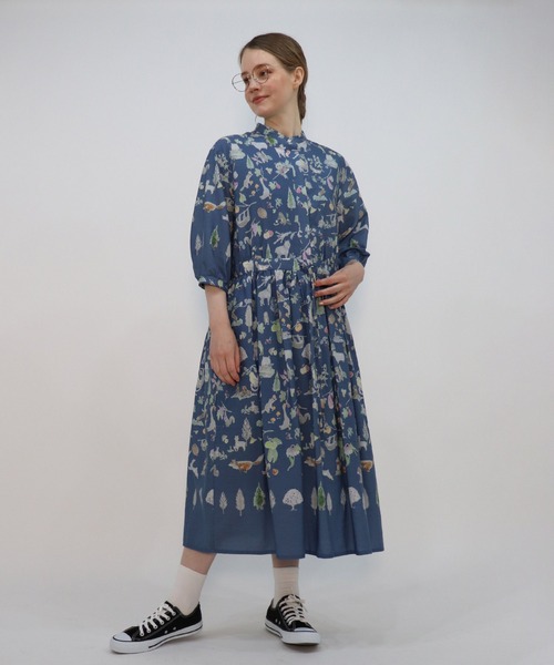 haupia（ハウピア）の「片想い【ワンピース】（ワンピース・レディース・ベージュ/ブルー・MEDIUM）」の3枚目の写真