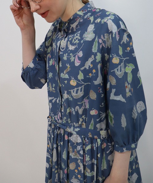 haupia（ハウピア）の「片想い【ワンピース】（ワンピース・レディース・ベージュ/ブルー・MEDIUM）」の6枚目の写真