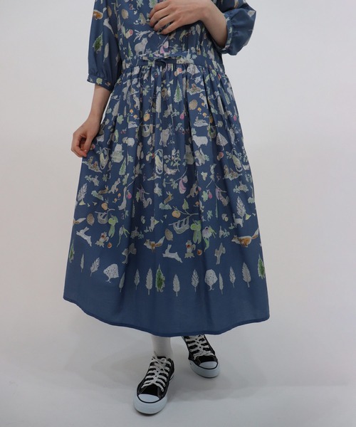 haupia（ハウピア）の「片想い【ワンピース】（ワンピース・レディース・ベージュ/ブルー・MEDIUM）」の7枚目の写真