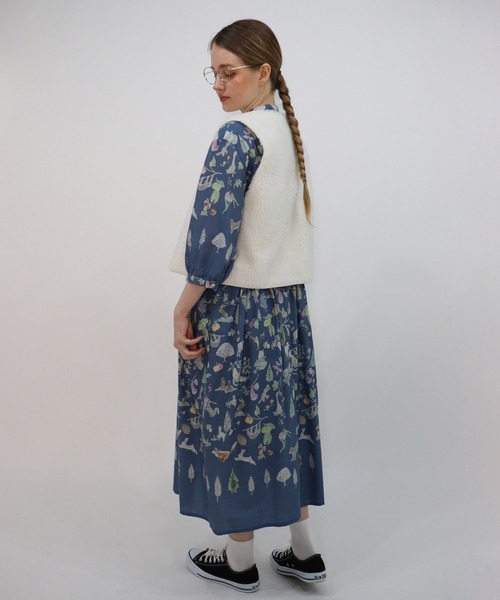 haupia（ハウピア）の「片想い【ワンピース】（ワンピース・レディース・ベージュ/ブルー・MEDIUM）」の10枚目の写真