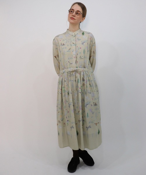 haupia（ハウピア）の「片想い【ワンピース】（ワンピース・レディース・ベージュ/ブルー・MEDIUM）」の14枚目の写真