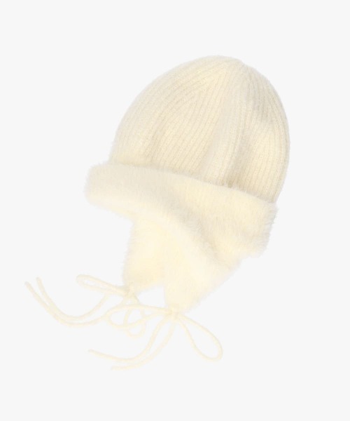 OVERRIDE（オーバーライド）の「OVERRIDE  REP MIX MINK KNIT GUIDE SG / オーバーライド（ニットキャップ/ビーニー・レディース・ブラック/ブルー/ライトベージュ・57~59cm）」の11枚目の写真