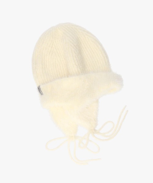 OVERRIDE（オーバーライド）の「OVERRIDE  REP MIX MINK KNIT GUIDE SG / オーバーライド（ニットキャップ/ビーニー・レディース・ブラック/ブルー/ライトベージュ・57~59cm）」の12枚目の写真