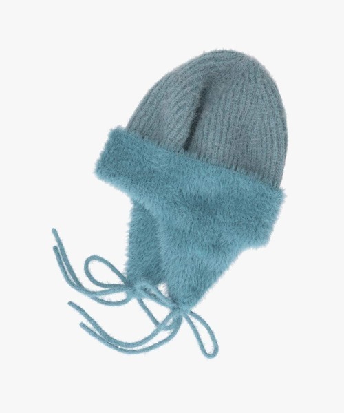 OVERRIDE（オーバーライド）の「OVERRIDE  REP MIX MINK KNIT GUIDE SG / オーバーライド（ニットキャップ/ビーニー・レディース・ブラック/ブルー/ライトベージュ・57~59cm）」の19枚目の写真