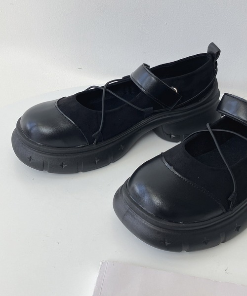 AS KNOW AS plus（アズノゥアズプラス）の「クロスストラップ メリージェーンローファー（ローファー・レディース・グレー/ブラック・L/M）」の11枚目の写真