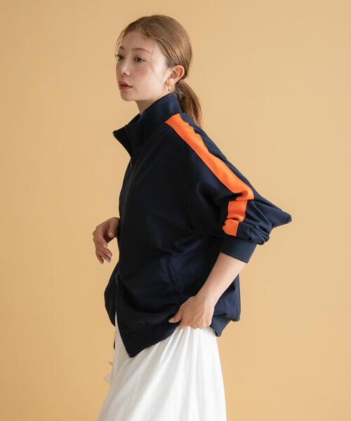 URBAN RESEARCH Sonny Label（アーバンリサーチサニーレーベル）の「GEM SPORTSWEAR　ジャージートラックジャケット（その他アウター・レディース・ネイビー/ブラウン・LARGE/MEDIUM）」の6枚目の写真