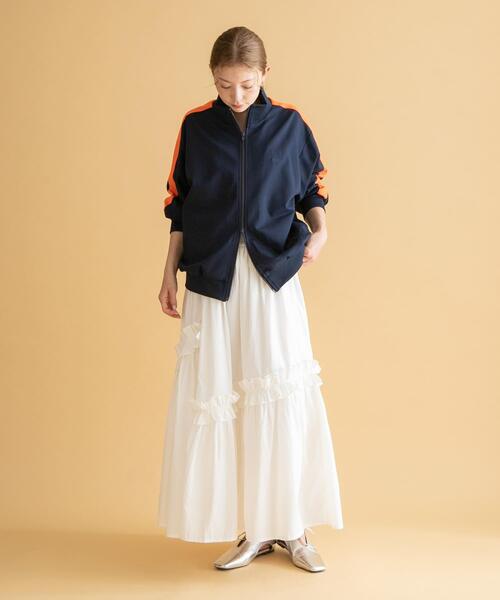 URBAN RESEARCH Sonny Label（アーバンリサーチサニーレーベル）の「GEM SPORTSWEAR　ジャージートラックジャケット（その他アウター・レディース・ネイビー/ブラウン・LARGE/MEDIUM）」の8枚目の写真