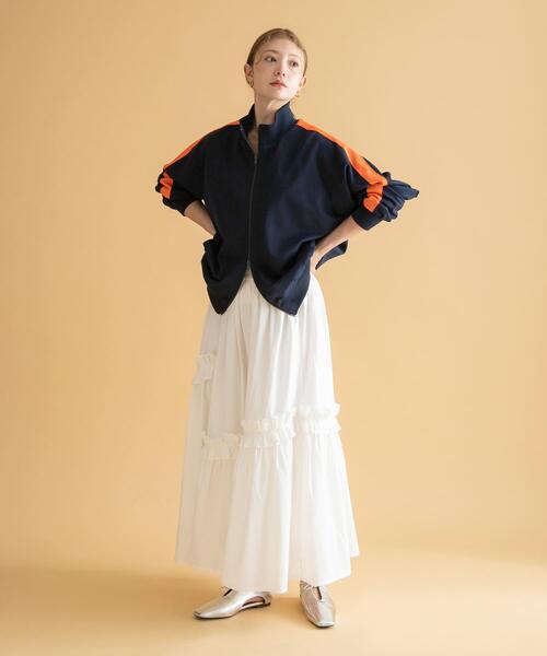 URBAN RESEARCH Sonny Label（アーバンリサーチサニーレーベル）の「GEM SPORTSWEAR　ジャージートラックジャケット（その他アウター・レディース・ネイビー/ブラウン・LARGE/MEDIUM）」の10枚目の写真