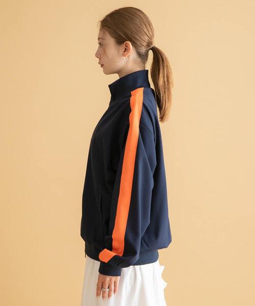 URBAN RESEARCH Sonny Label（アーバンリサーチサニーレーベル）の「GEM SPORTSWEAR　ジャージートラックジャケット（その他アウター・レディース・ネイビー/ブラウン・LARGE/MEDIUM）」の14枚目の写真