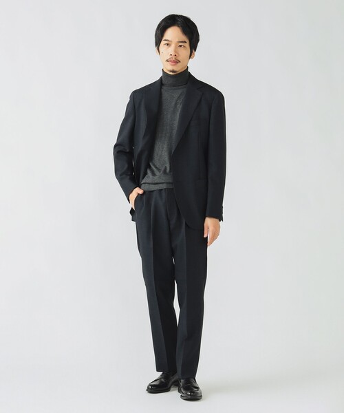 BEAMS F ウール ダークブルー ビ スーツ セット 44 BEAMS F ウール