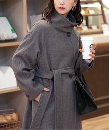 FREE'S MART | ◆[累計販売5000枚！選べる4色]【3サイズ展開XS-M】スタンドカラーメルトンロングコート【低身長サイズ有】【動画有】(ステンカラーコート)