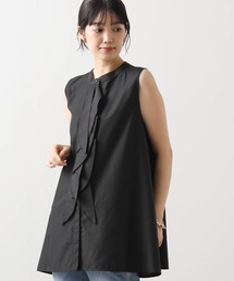 Torrazzo Donna（トラッゾドンナ）の「フロントリボンＡラインフレアチュニック（シャツ/ブラウス）」