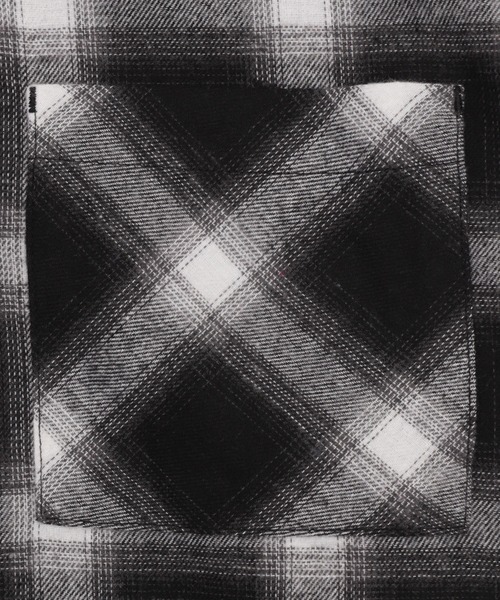 WEGO（ウィゴー）の「WEGO/チェックフードBIGネルシャツ（シャツ/ブラウス・レディース・ピンク/ブラック/ワイン/ネイビー・FREE）」の12枚目の写真