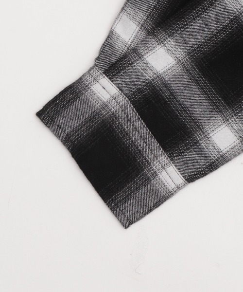 WEGO（ウィゴー）の「WEGO/チェックフードBIGネルシャツ（シャツ/ブラウス・レディース・ピンク/ブラック/ワイン/ネイビー・FREE）」の13枚目の写真