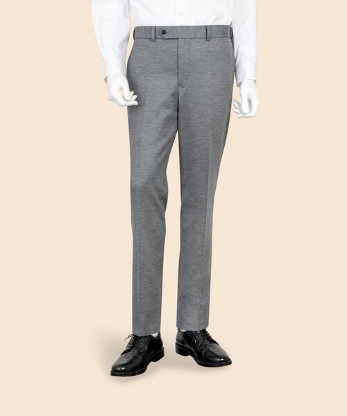 BROOKS BROTHERS（ブルックスブラザーズ）の「ウール／ポリエステル　モクロディ　ニット　プレーンフロント　トラウザーズ　Slim（スラックス・メンズ・チャコール/グレー・LARGE/SMALL/MEDIUM/X-LARGE）」の5枚目の写真