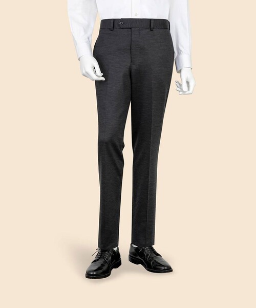 BROOKS BROTHERS（ブルックスブラザーズ）の「ウール／ポリエステル　モクロディ　ニット　プレーンフロント　トラウザーズ　Slim（スラックス・メンズ・チャコール/グレー・LARGE/SMALL/MEDIUM/X-LARGE）」の8枚目の写真