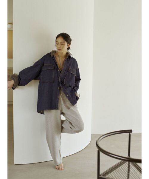 Ungrid(アングリッド)の「カシミヤ混ニットパンツ(その他パンツ・レディース・ブラック/ライトグレー・FREE)」の20枚目の写真