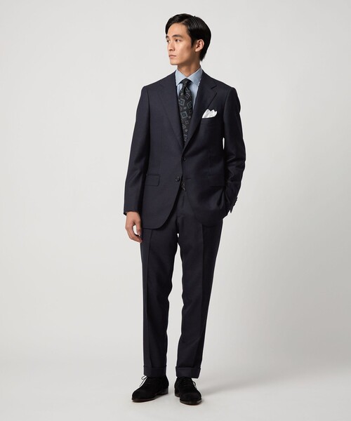 タスマニアウール メランジ シングル 3ボタン スーツ REGULAR MODEL