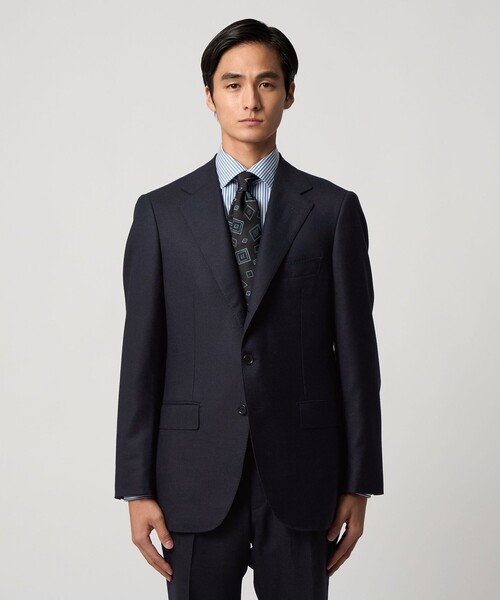 ユナイテッドアローズ　ウール　スーツ タスマニアウール メランジ シングル 3ボタン スーツ REGULAR MODEL