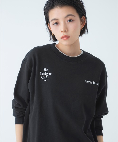 NEW BALANCE（ニューバランス）の「リニアロゴクルー（スウェット・メンズ・ブラック/アイボリー/ライトグレー・SMALL/MEDIUM/LARGE/XX-LARGE/X-LARGE）」の17枚目の写真