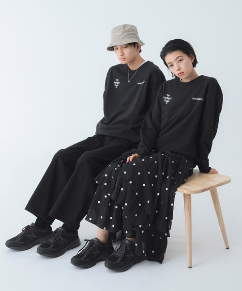 NEW BALANCE（ニューバランス）の「リニアロゴクルー（スウェット・メンズ・ブラック/アイボリー/ライトグレー・SMALL/MEDIUM/LARGE/XX-LARGE/X-LARGE）」の16枚目の写真