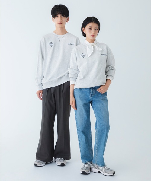 NEW BALANCE（ニューバランス）の「リニアロゴクルー（スウェット・メンズ・ブラック/アイボリー/ライトグレー・SMALL/MEDIUM/LARGE/XX-LARGE/X-LARGE）」の14枚目の写真