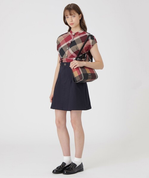 BLUE LABEL CRESTBRIDGE（ブルーレーベルクレストブリッジ）の「クレストブリッジチェックPVCミニショルダー（ショルダーバッグ・レディース・レッド/ベージュ系その他/ダークネイビー/ブルー系その他2・FREE）」の6枚目の写真