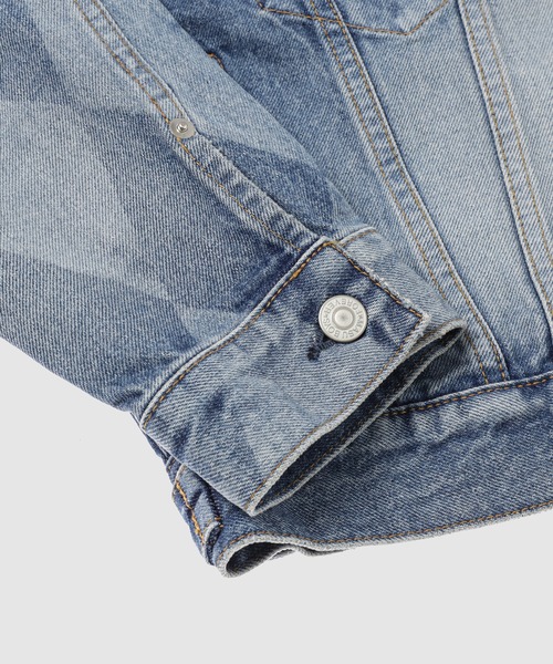 MASU(エムエーエスユー)の「MB DENIM JACKET DIAMOND(デニムジャケット・メンズ・インディゴブルー/ブラック・48/46)」の5枚目の写真