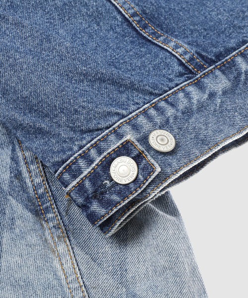 MASU(エムエーエスユー)の「MB DENIM JACKET DIAMOND(デニムジャケット・メンズ・インディゴブルー/ブラック・48/46)」の6枚目の写真