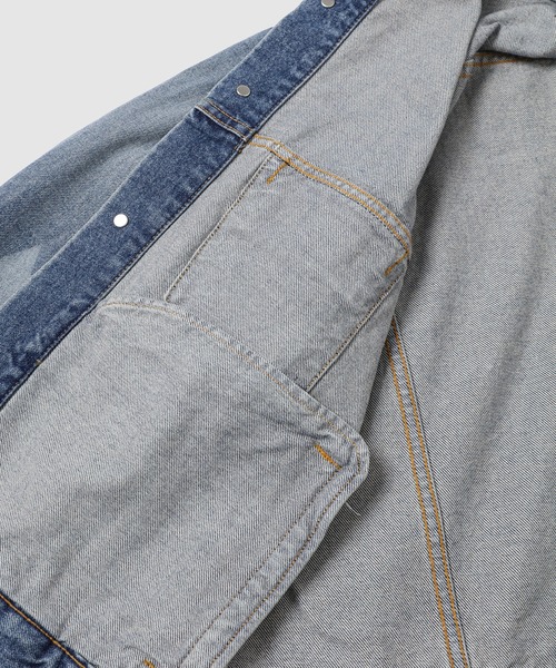 MASU(エムエーエスユー)の「MB DENIM JACKET DIAMOND(デニムジャケット・メンズ・インディゴブルー/ブラック・48/46)」の8枚目の写真