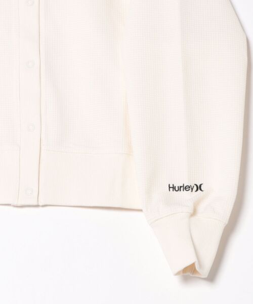 Hurley （ハーレー）の「Hurley/ハーレー THERMAL CARDIGAN カーディガン ワンポイントロゴ WCLS252047（Tシャツ/カットソー・レディース・オフホワイト/ブラック/マルーン・M）」の15枚目の写真