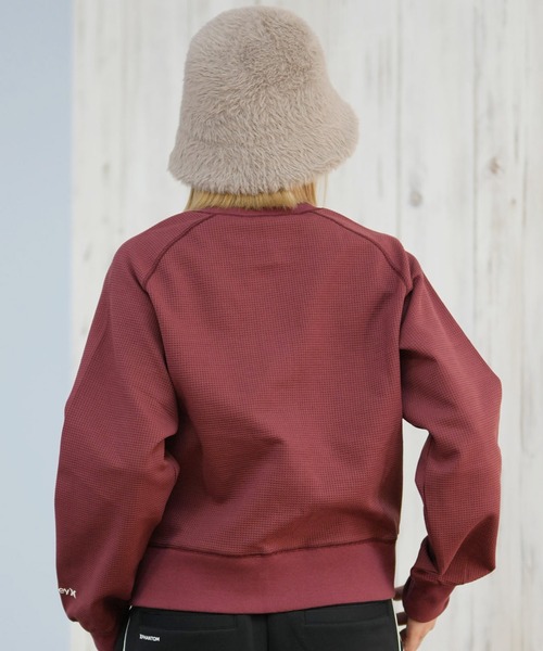 Hurley （ハーレー）の「Hurley/ハーレー THERMAL CARDIGAN カーディガン ワンポイントロゴ WCLS252047（Tシャツ/カットソー・レディース・オフホワイト/ブラック/マルーン・M）」の12枚目の写真