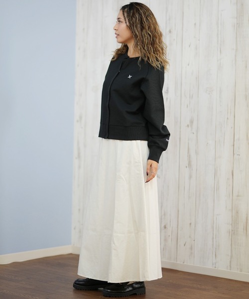 Hurley （ハーレー）の「Hurley/ハーレー THERMAL CARDIGAN カーディガン ワンポイントロゴ WCLS252047（Tシャツ/カットソー・レディース・オフホワイト/ブラック/マルーン・M）」の11枚目の写真